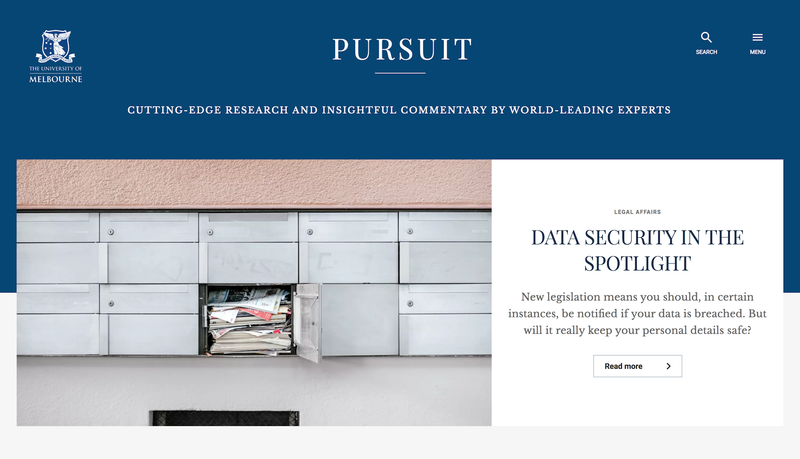 Pursuit for the University of Melbourne