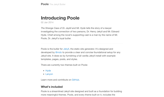 How I built my blog with Jekyll and Poole